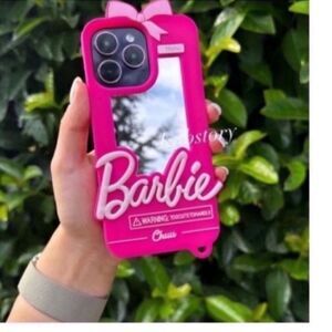 New Pink Barbie The movie Inspired Mirror Phone Case For iPhone Pro Max 13/14